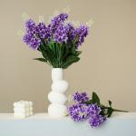 Simulate 5-head hyacinth lavender bouquet, outdoor flower arrangement, wedding hall, road guide, home decoration, flower arrangement for sale