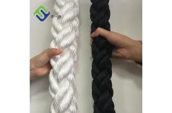 China High Strength 48mm 8 Strand Polyester Rope For Marine Project supplier