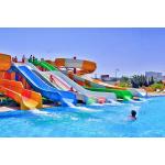 Water Amusement Park Huge Water Game Equipment Fiberglass Spiral Tube Water Slide Set for sale