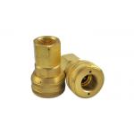 0.25 Inch Threaded Quick Connect , Brass Quick Release Coupling for sale