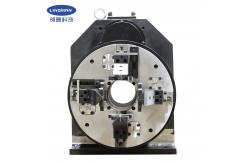 China Pull Material 4-jaw Full-Stroke Single Chuck F90BF for Laser Cutting supplier