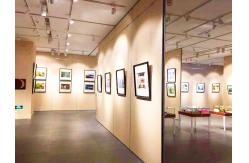 China Top Hanging Folding Sliding Partition Wall For Exhibition Hall / Art Gallery supplier