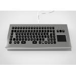 Backlit USB PS/2 Rugged Desktop Metal Keyboard With Function Keys and Touchpad for sale