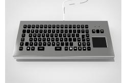 China IP65 Metal Industrial Keyboard No Mounting Needed With Function Keys supplier