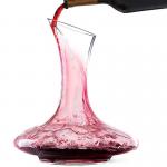 Personalised Crystal Glass Wine Decanter Hand Blown 1200ml / 1800ml Capacity for sale