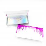 Customized Magnetic Cardboard Box False Nail Packaging Box With Window Book Shape