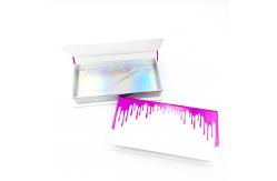 China Customized Magnetic Cardboard Box False Nail Packaging Box With Window Book Shape supplier