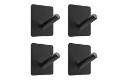 China Non-Punching Heavy Duty Stainless Steel Sticky Hangers Wall Hooks Adhesive Hooks supplier