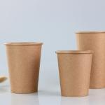 One Time Use Eco Friendly Custom Printed Paper Cups 12oz 400ml Single Wall PE Lined for sale