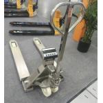 Stainless Steel Pallet Jack With Weight Scale Washdown Weighing Pallet Jack