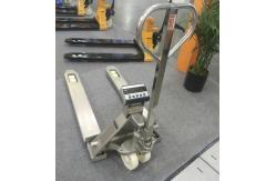 China Stainless Steel Pallet Jack With Weight Scale Washdown Weighing Pallet Jack supplier