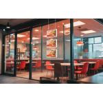 21.5 Inch Single-sided hanging window display 2000cd/M2 Brightness Full Hd Digital Signage Lcd for sale