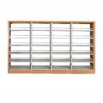 School Library Durable 0.8m Iron Metal Book Shelf for sale