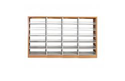 China School Library Durable 0.8m Iron Metal Book Shelf supplier