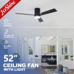 Smart Remote Fancy LED Lighting Ceiling Fans for Low Ceilings 1stshine Wholesalers for sale