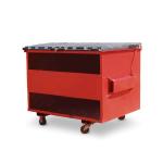 Mild Steel 3 Marrell Skip Bin With Door Customized Size And Color for sale