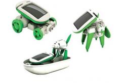 China Robot Building Kits Solar Powered Robot  6 In 1 For Children Education supplier