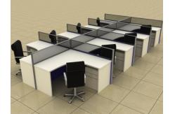 China Free Standing 8 Seater Flexible Modular Office Workstation For Staff ISO9001 supplier