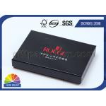 Glossy Lamination Black Rigid Gift Paper Box with Paper Tray , Electronics Packaging Box for sale
