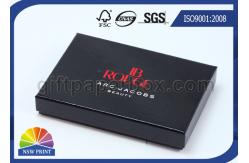 China Glossy Lamination Black Rigid Gift Paper Box with Paper Tray , Electronics Packaging Box supplier