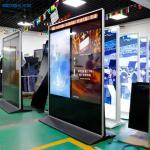 Double Side Floor Standing Digital Signage LCD Advertising Display Screen for sale