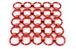 China Metal Mesh Drapery / Brass Wire Ring Mesh Curtain Conect With 8mm Circle Dia supplier
