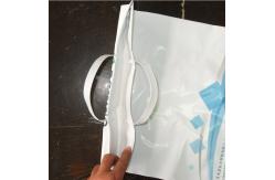 China Reusable Hard Plastic Handle Bag With Reinforced Paper Card supplier