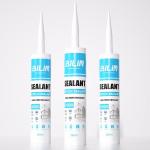 Transparent Siliconized Latex Caulk Mildew Resistant Non Toxic Eco Friendly for sale