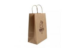 China Heat Seal Takeaway Printed Paper Carrier Bags Matt Lamination Recyclable supplier
