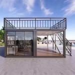 Prefab 40ft Modular Prefabricated Shipping Container Homes With Aluminum Windows for sale