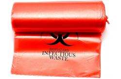 China Heavy Duty 10 Gallon Professional Grade Roll Of 100 Biohazard Waste Disposal Bags supplier