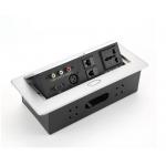 Office Furniture Tabletop Switch Socket / Pop Up Desk Power Outlet For Conference Room for sale