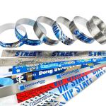 Glitter Plastic Customized Wristbands for Adults and Kids Silver/Gold Style