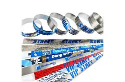 China Glitter Style Plastic Adjustable Tyvek Wristbands The Ultimate Party and Events Accessory supplier