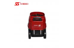 China Folding Design Tennis Serving Machine With Upgraded Stable Moving Wheel supplier