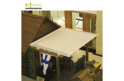 China Waterproof Balcony Retractable Roof Awning Remote Motor Control Aluminium Retractable Awning supplier