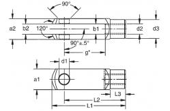 China TXLC Series Threaded Clevis Pin , Carbon Steel Zinc Plated Small Clevis Pins supplier