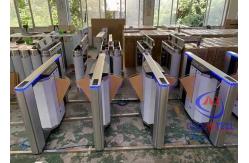 China Anti Crush Thermal Detection Zkt Eco Single Lane Flap Barrier For Aquarium supplier