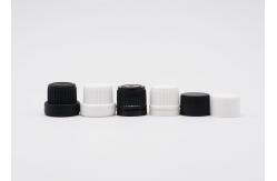 China Ribbed Plastic Tamper Evident Cap 18mm With Insert For Essential Oil Bottle supplier