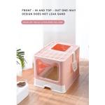 Large Space Cat Litter Box Enclosed Box Foldable self cleaning litter box for sale