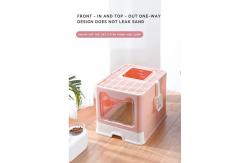 China Large Space Cat Litter Box Enclosed Box Foldable self cleaning litter box supplier