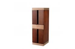 China MDF Veneer Paper Wooden Wine Gift Box Handmade Cardboard For Single Bottle supplier