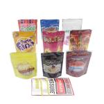 Custom Frosted Mylar Stand Up Pouch Zipper For Candy Dried Flower Gummy