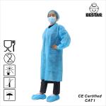 SPP 6xl Large Medium Disposable Lab Coat Blue Yellow For Doctor Clinic for sale