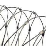 20mm 25mm 30mm 35mm Flexible Stainless Steel Wire Rope Mesh Zoo Aviary Netting for sale