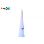 7m 23ft White Led Inflatable Traffic Cone With Colors Changing Lights for sale