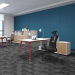 White Commercial Office Desk Furniture Modular Office Table For Workstations for sale