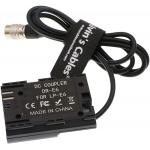 LP E6 Dummy Battery To Hirose 4 Pin Male 100cm Camera Power Adapter