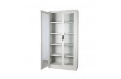 China School Glass Door Document H185cm Metal Cabinet Locker supplier