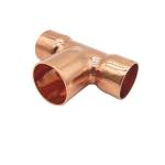 Red Copper Three Way Tee 1/2 Refrigeration Plumbing Pipe Fitting for sale
